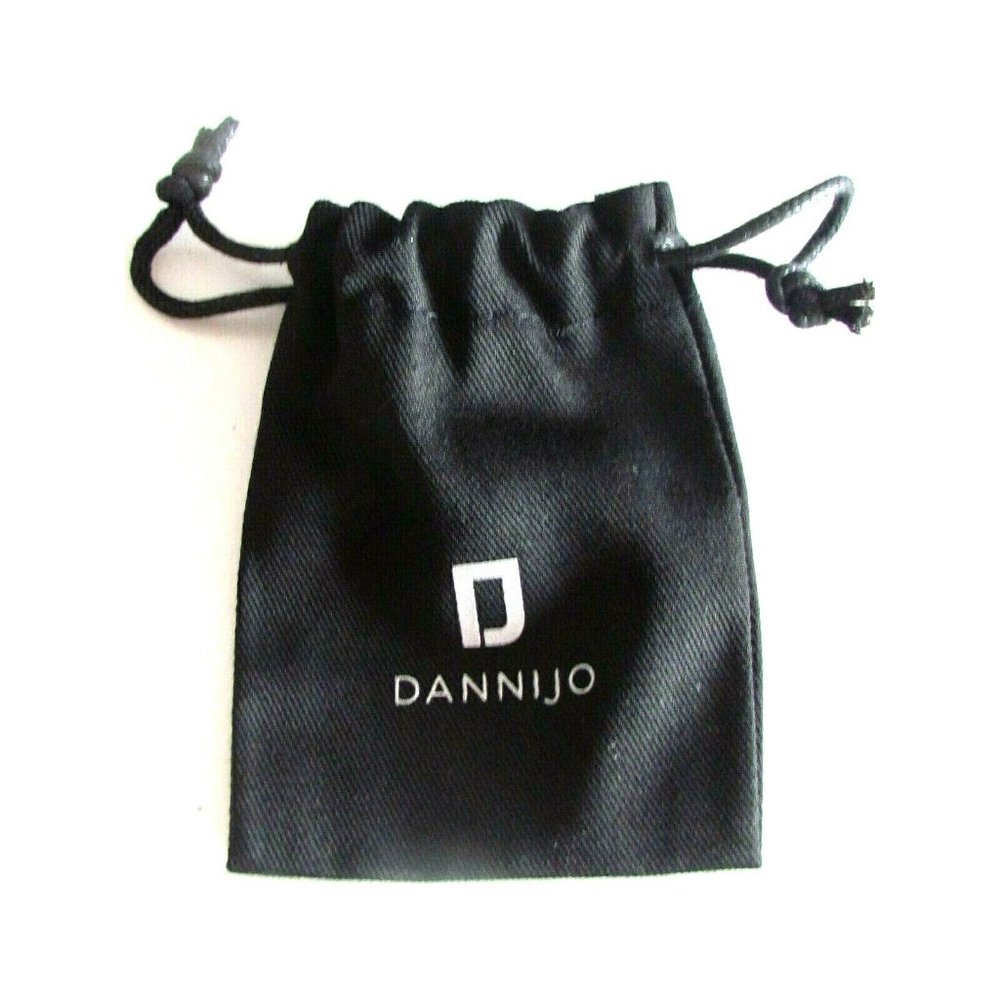Dannijo Elvis Silver Plated Red Enamel Crystal Oval Designer Pierced Earring's - Picture 11 of 15
